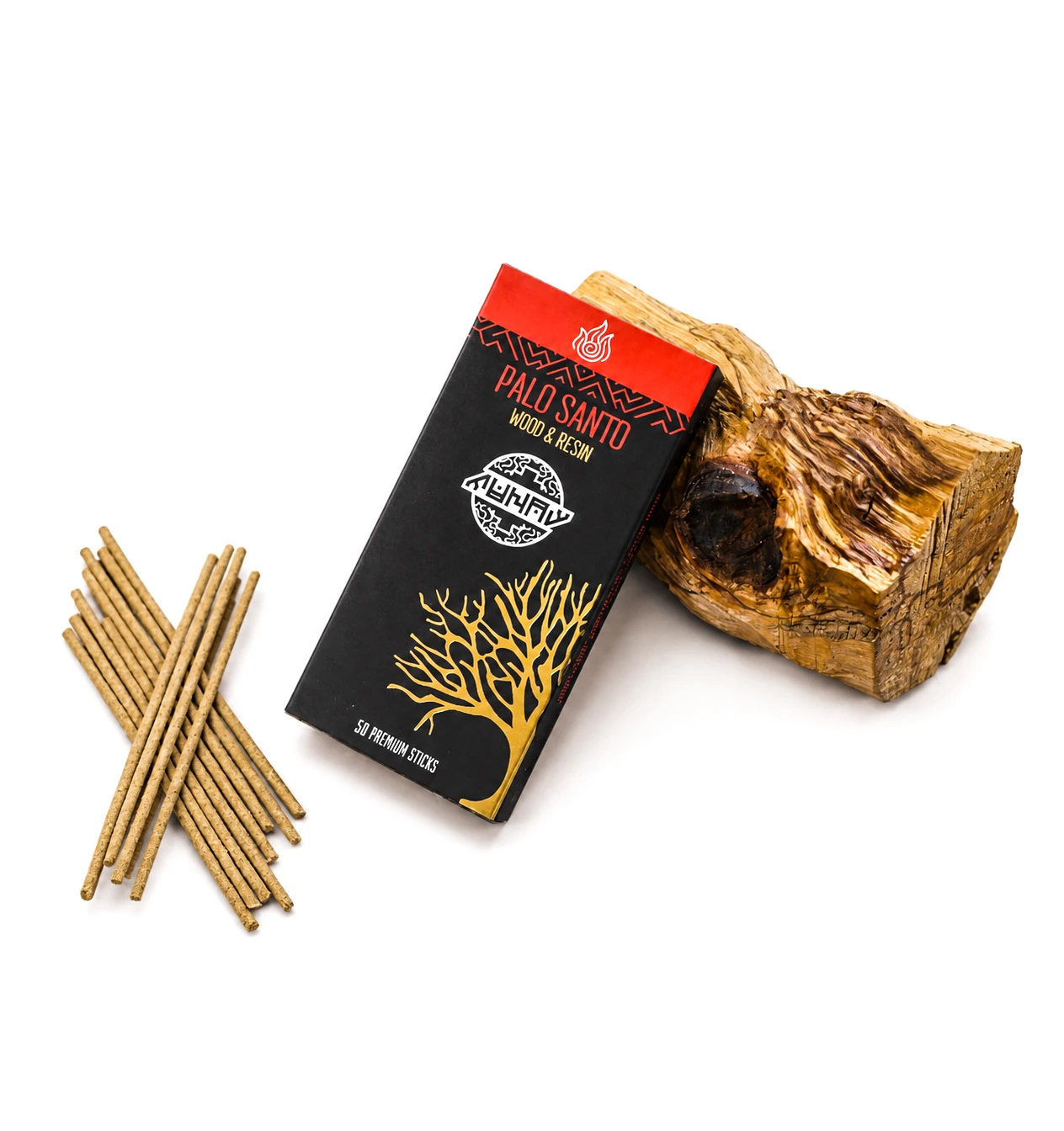 Natural Palo Santo Premium Wood Resin Sticks
