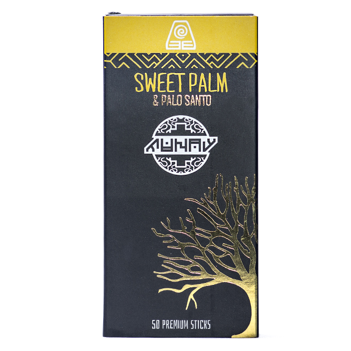 Premium Sweet Palm &amp; Palo Santo Incense Sticks (50 Units) | Somatic Grounding &amp; Stability